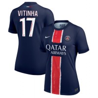 Camiseta Paris Saint-Germain Vitinha #17 Primera Equipación para mujer 2024-25 manga corta